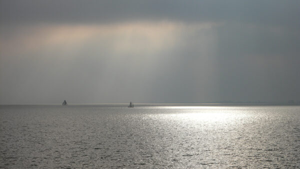 A view on the IJsselmeer lake from Hoorn