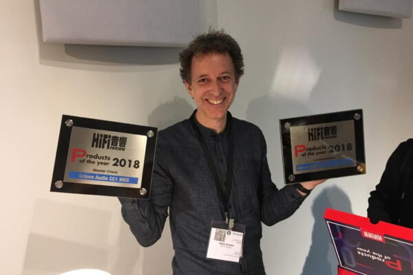 Eelco Grimm with Hifi Review Product of the Year awards